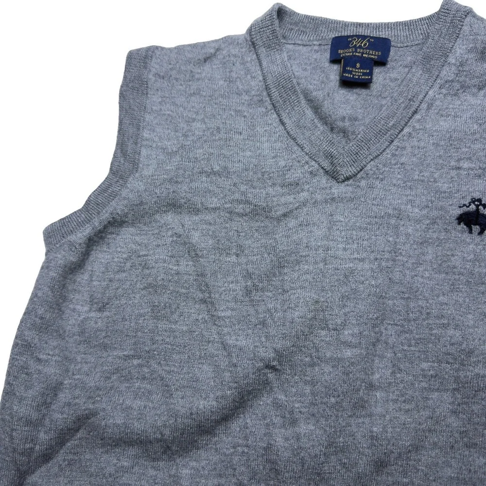 Brooks Brothers Small Extra Fine Merino Vest Preppy Classic  Blokecore Golf